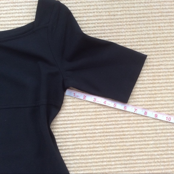 Talbots Black Sheath Dress Short Sleeve - 8 NWOT - Picture 10 of 12